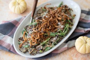 Creamy Green Beans with Mushrooms and Fried Onions - Mogwai Soup Blog