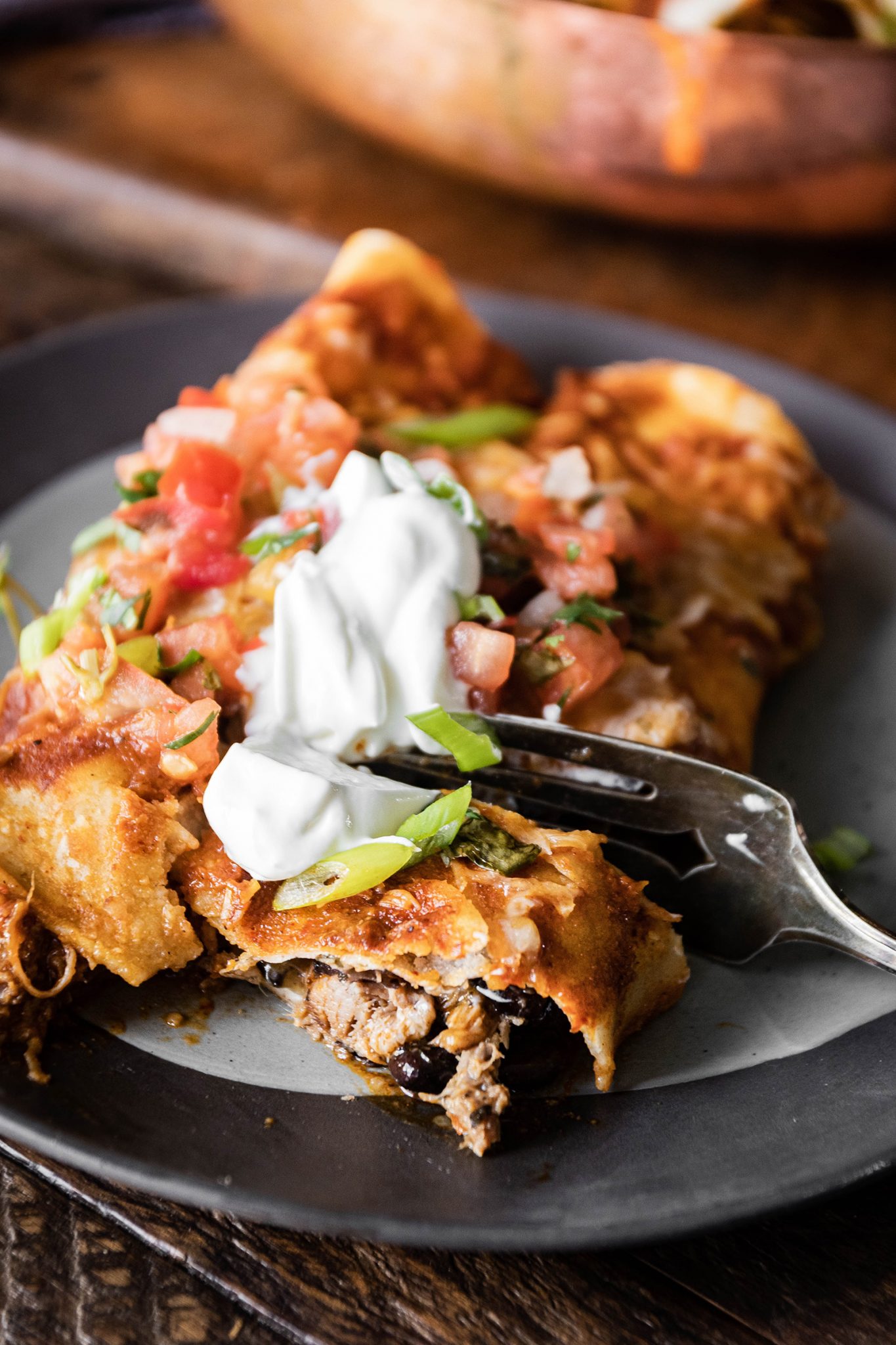 Pork and Black Bean Enchiladas Mogwai Soup Blog